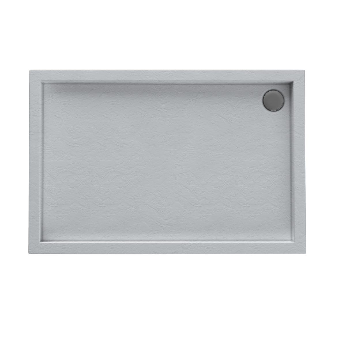Brodzik do kabiny prysznicowej prostokątny 100x80x16/6 cm biały Sinergid Schedpol