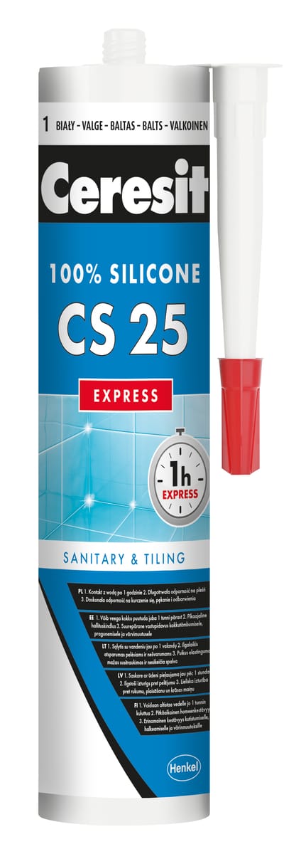 Ceresit Silikon sanitarny CS-25 Expres 280 ml Biały