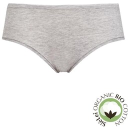 Figi damskie hipoalergiczne z bawełny organicznej szare Natural Cotton 1441 Sielei