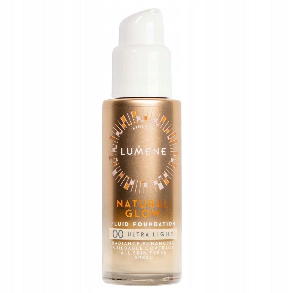 Lumene _Natural Glow Fluid Foundation podkład do twarzy 00 Ultra Light 30 ml - Podkład lub puder