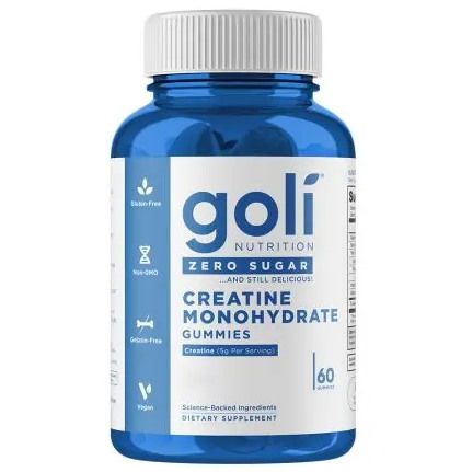 Goli Nutrition Creatine Monohydrate Zero Sugar - Kreatyna Monohydrat - żelki bez dodatku cukru Suplement diety 60 szt. - suplement