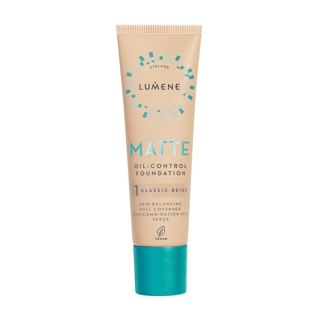 Lumene _Matte Oil-Control podkład matujący do twarzy Spf20 1 Classic Beige 30 ml - Podkład lub puder