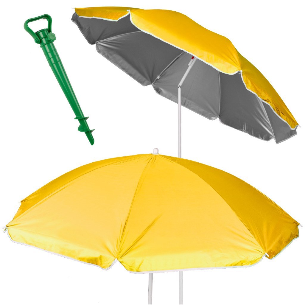 Kik Sp. z o. o. Sp. k. Parasol ogrodowy UV 150cm żółty Kik Sp. z o. o. Sp. k.