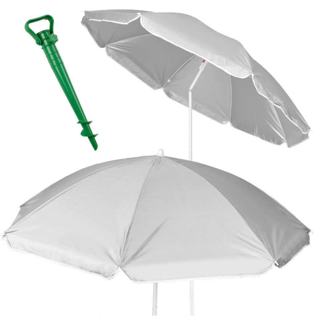 Kik Sp. z o. o. Sp. k. Parasol ogrodowy UV 150cm szary