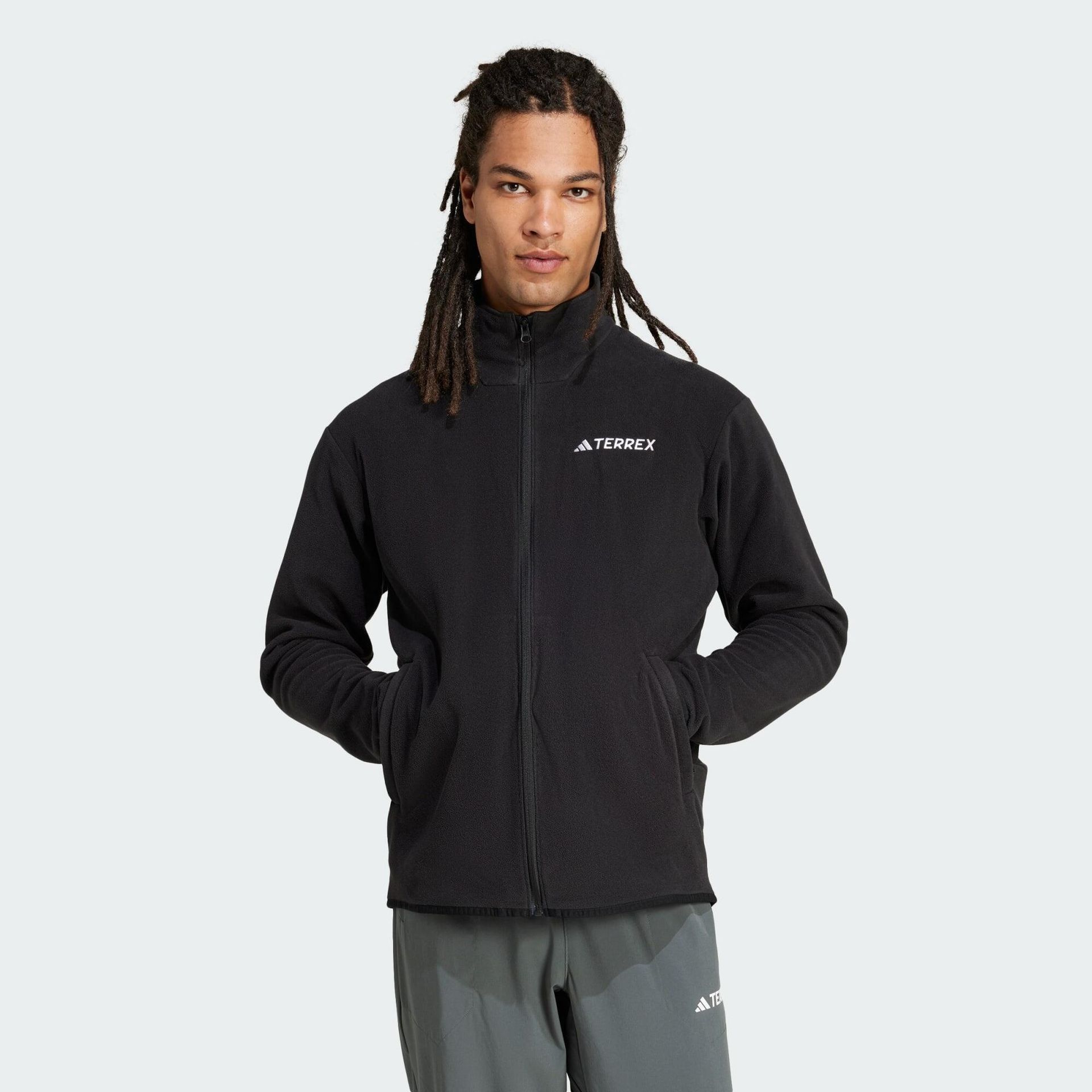 adidas Mężczyźni Terrex Multi Essentials Full Zip Fleece Jacket, black, XL