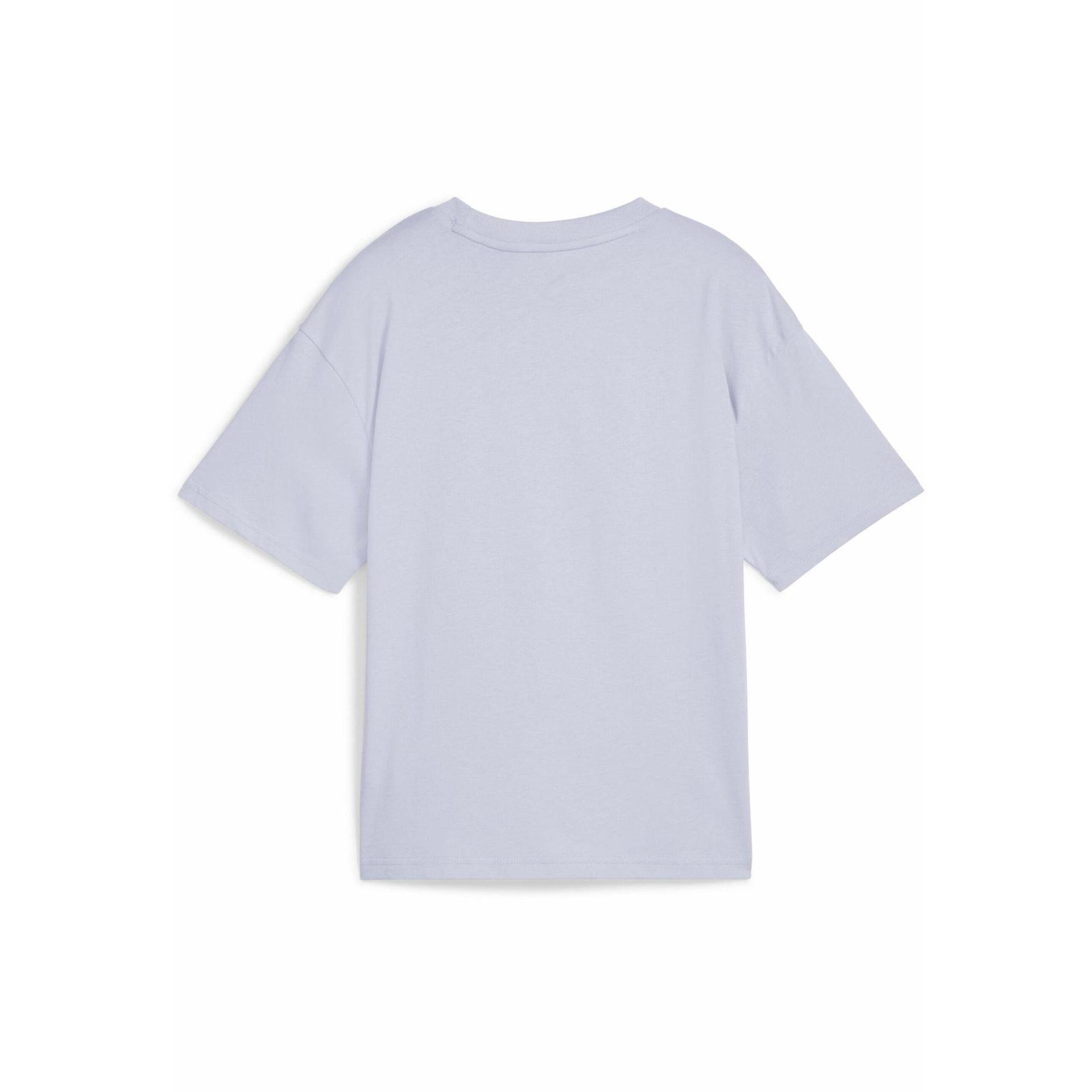 Młodzieżowa koszulka Essentials Boxy PUMA Cool Weather Blue