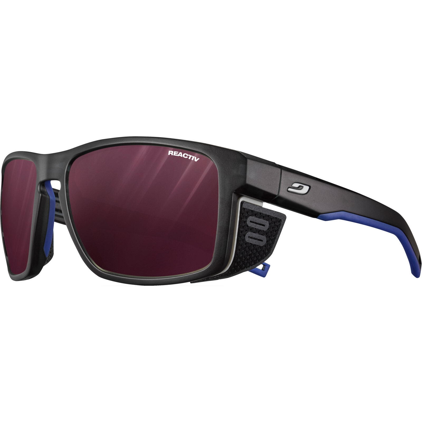 Okulary w góry Julbo Shield - REACTIV 0-4 HC - black translu/blue/white