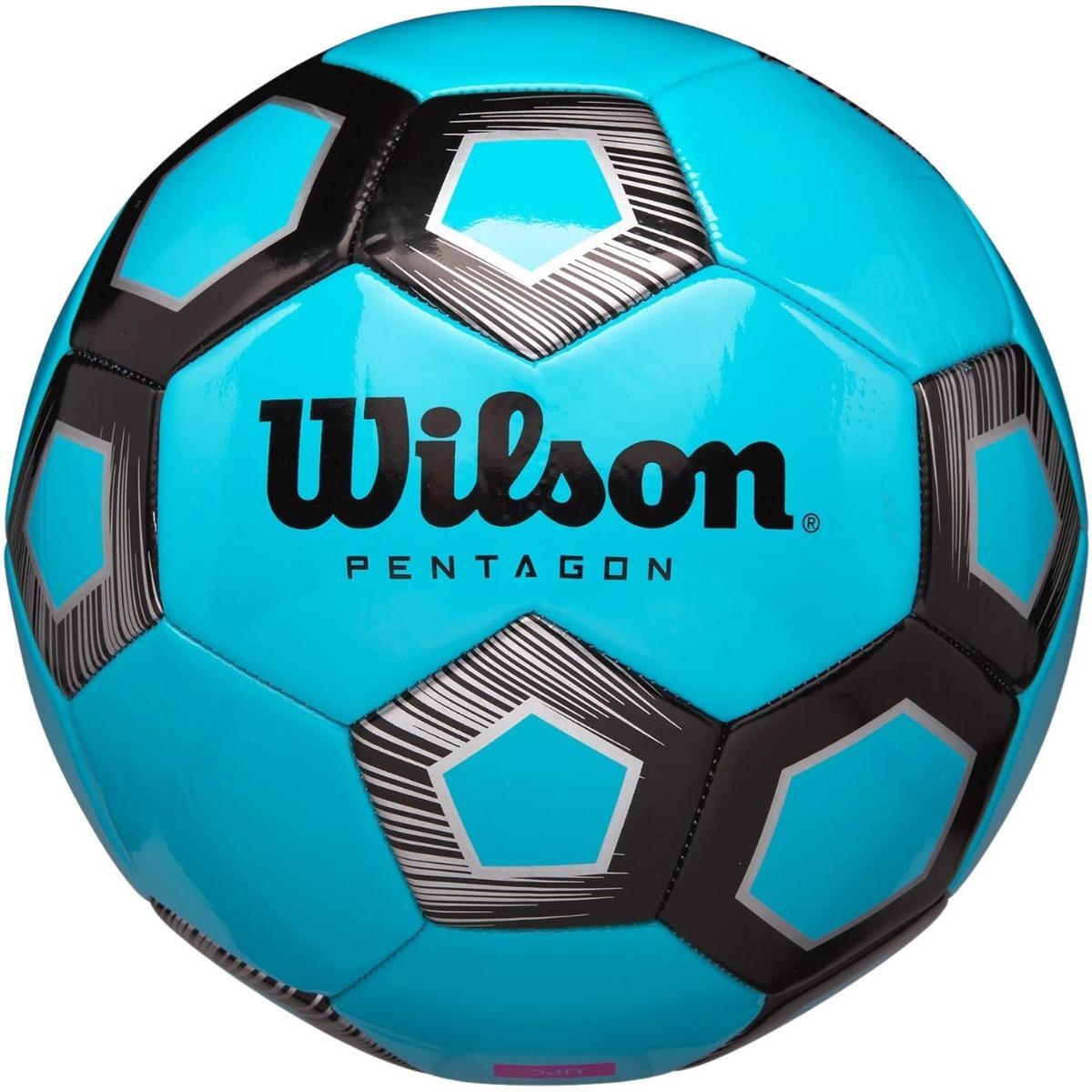 Piłka do piłki nożnej WILSON PENTAGON SOCCER BALL Niebieska r. 5