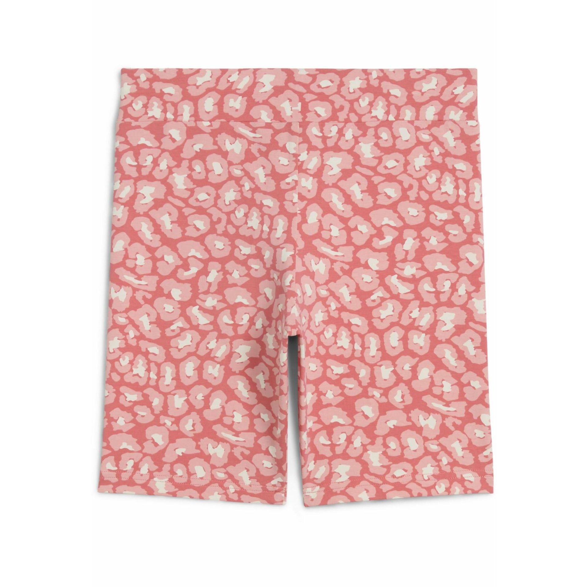 Młodzieżowe krótkie legginsy Essentials Animal PUMA Peach Frost Red