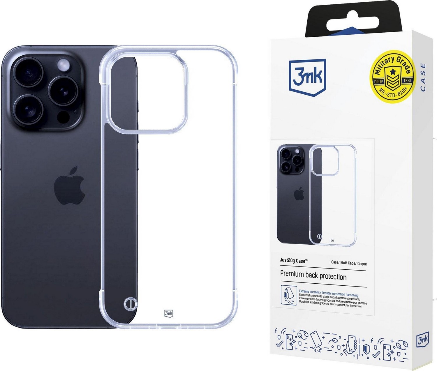 3mk Just20g Clear Case do Apple iPhone 13 Pro
