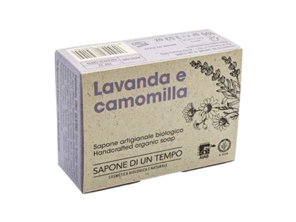 Sapone di un Tempo Organiczne mydło w kostce - Lawenda i Rumianek 100 g - mydło