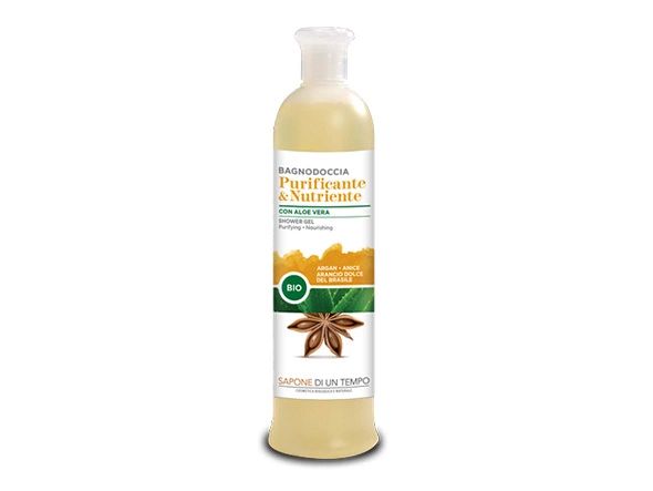 Sapone di un Tempo Oczyszczający i odżywczy żel do mycia ciała Anyż & Pomarańcza 500 ml