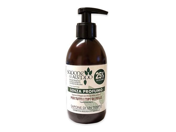 Sapone di un Tempo Mydło z Aleppo w płynie Liść Laurowy 25% 300 ml - mydło