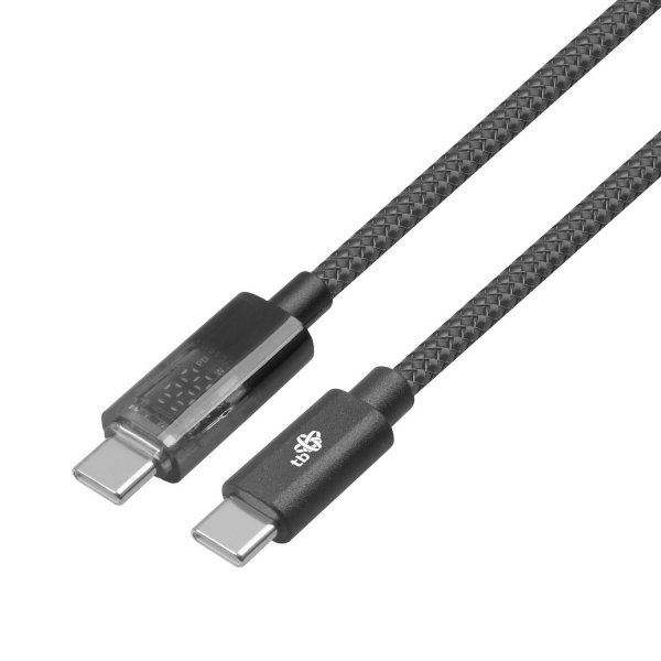 TB kabel USB Typ C 1m 100W wskaźnik mocy ładowania