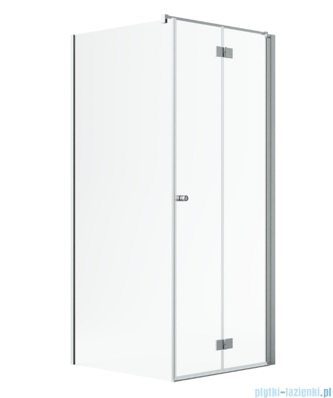 Radaway Nes Kdj B Brushed Nickel kabina 90x100cm prawa szczotkowany nikiel 10025090-91-01R/10039100-01-01