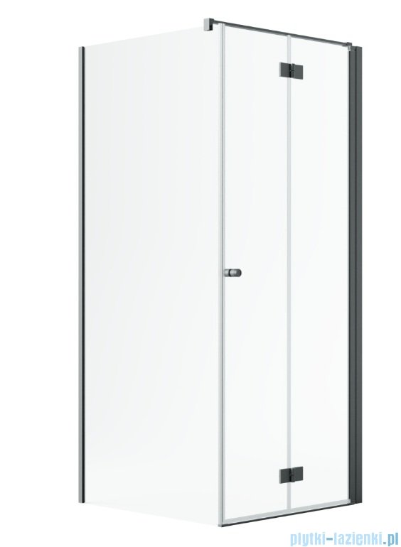 Radaway Nes Kdj B Brushed GunMetal kabina 100x90cm prawa szczotkowany grafit 10025100-92-01R/10039090-01-01