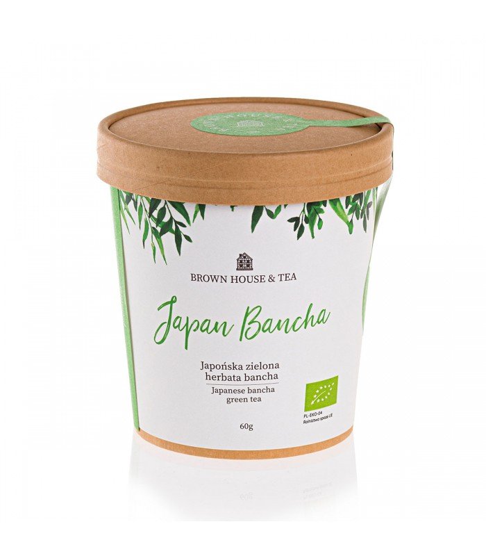 Brown House & Tea, Japan Bancha, zielona herbata bancha, kraftowa, 60 g
