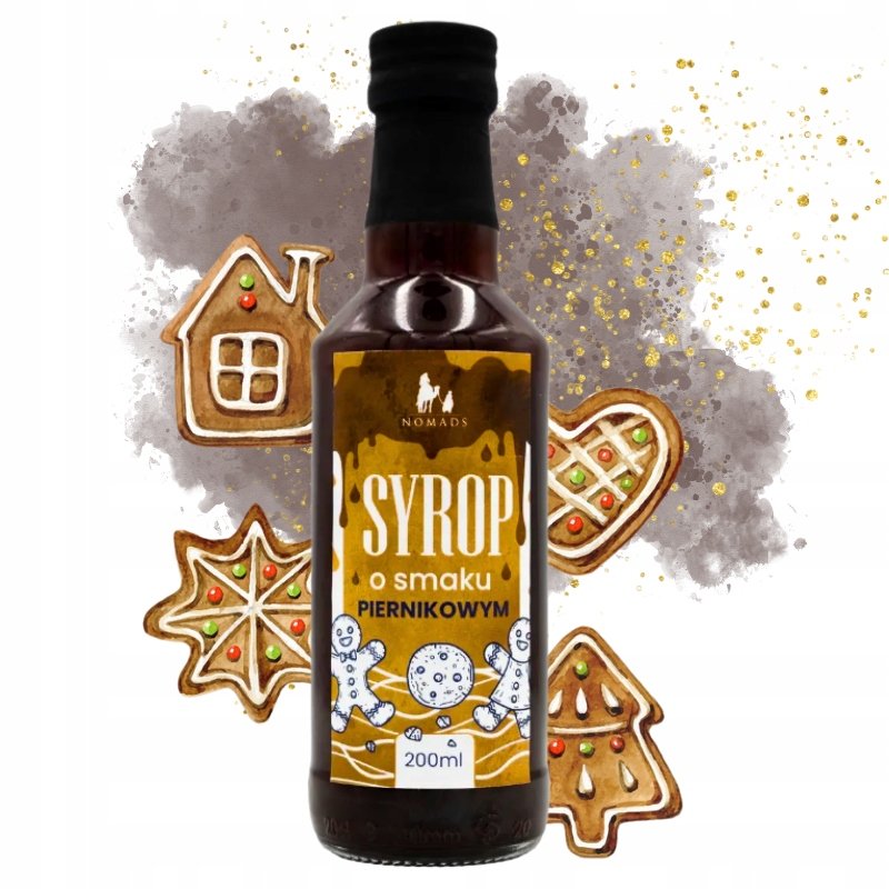 NATURALNY SYROP PIERNIKOWY do kawy deserów aromatyczny korzenny 200 ml