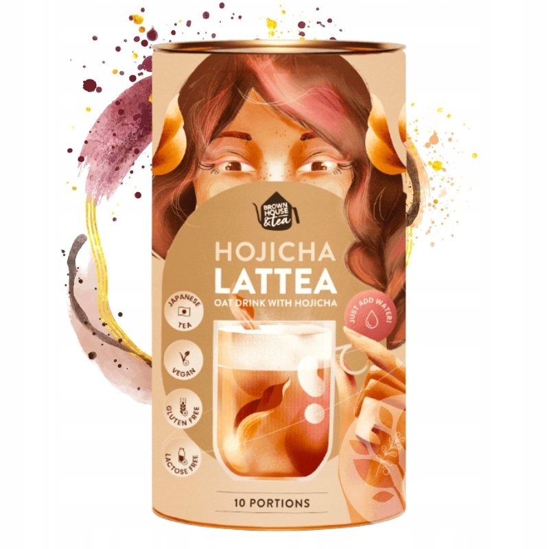 Herbata Hojicha Lattea japońska latte japońska herbata Brown House 240 g