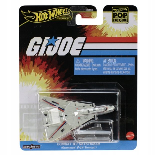 G.I.JOE Combat Jet Sky Striker (F-14 Tomcat) Hot Wheels Premium 1:64