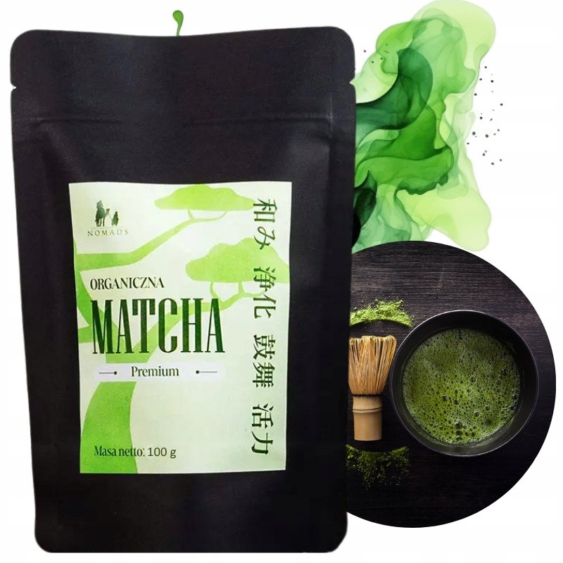 MATCHA JAPOŃSKA PREMIUM BIO zielona herbata organiczna 50g Nomads