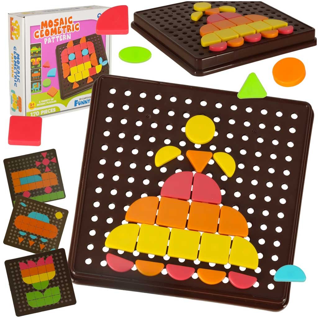 KREATYWNA LOGICZNA UKŁADANKA PUZZLE KSZTAŁTY