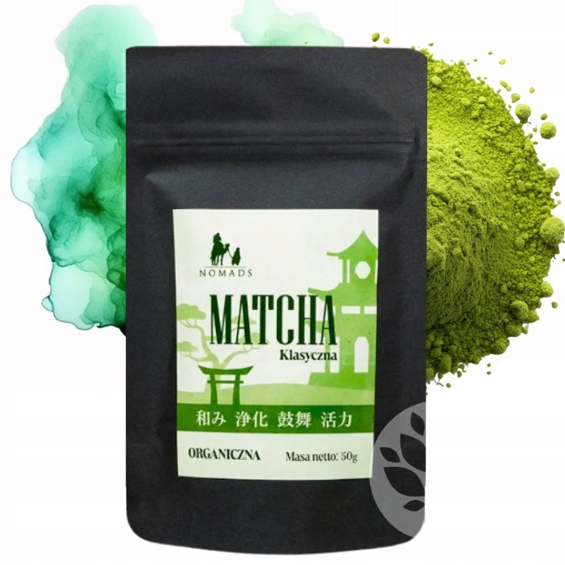 Matcha japońska zielona herbata w proszku klasyczna organiczna Nomads 50 g