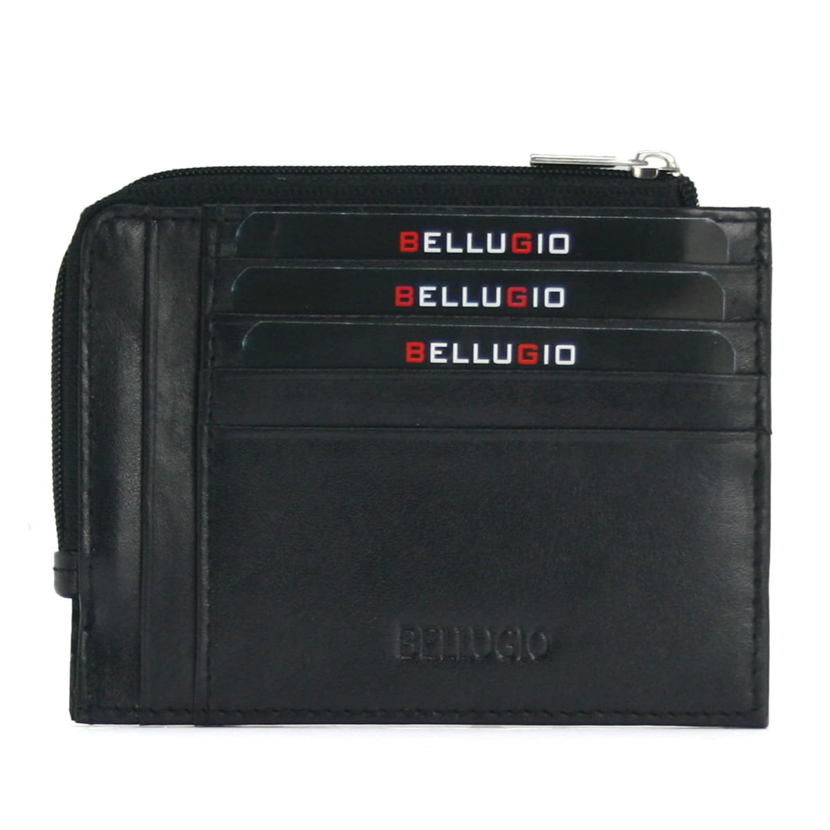 Etui na karty z portmonetką - czarne