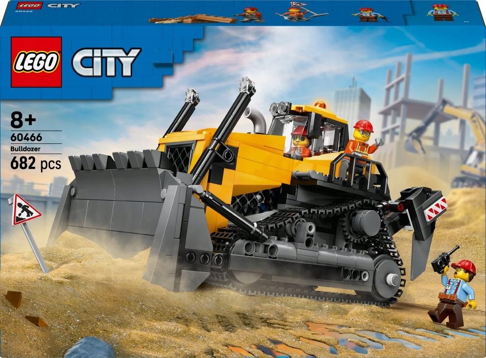 LEGO CITY - Budowa Żółty buldożer Koparka Spychacz ZESTAW LEGO PREZENT DLA CHŁOPCA DZIEWCZYNKI DZIECI