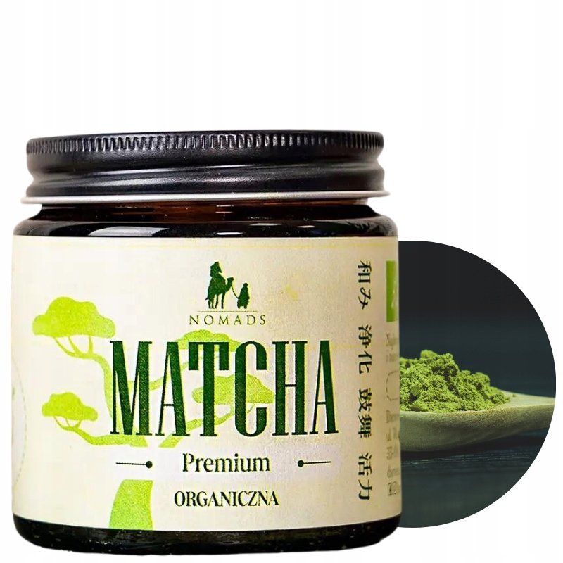 MATCHA PREMIUM NOMADS organiczna zielona herbata w proszku bio japońska 30g