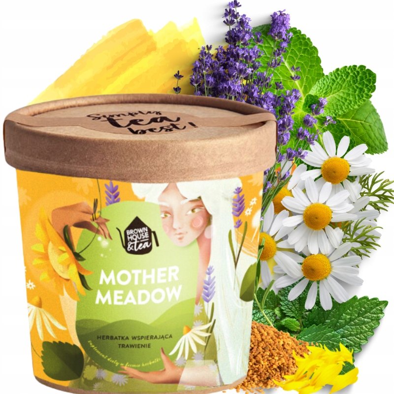 HERBATA ZIOŁOWA MIESZANKA NA DOBRE TRAWIENIE Mother Meadow sypana Brown 35g