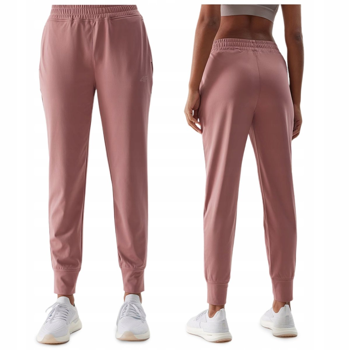 Spodnie treningowe dresowe damskie 4F szybkoschnące sportowe fitness XS