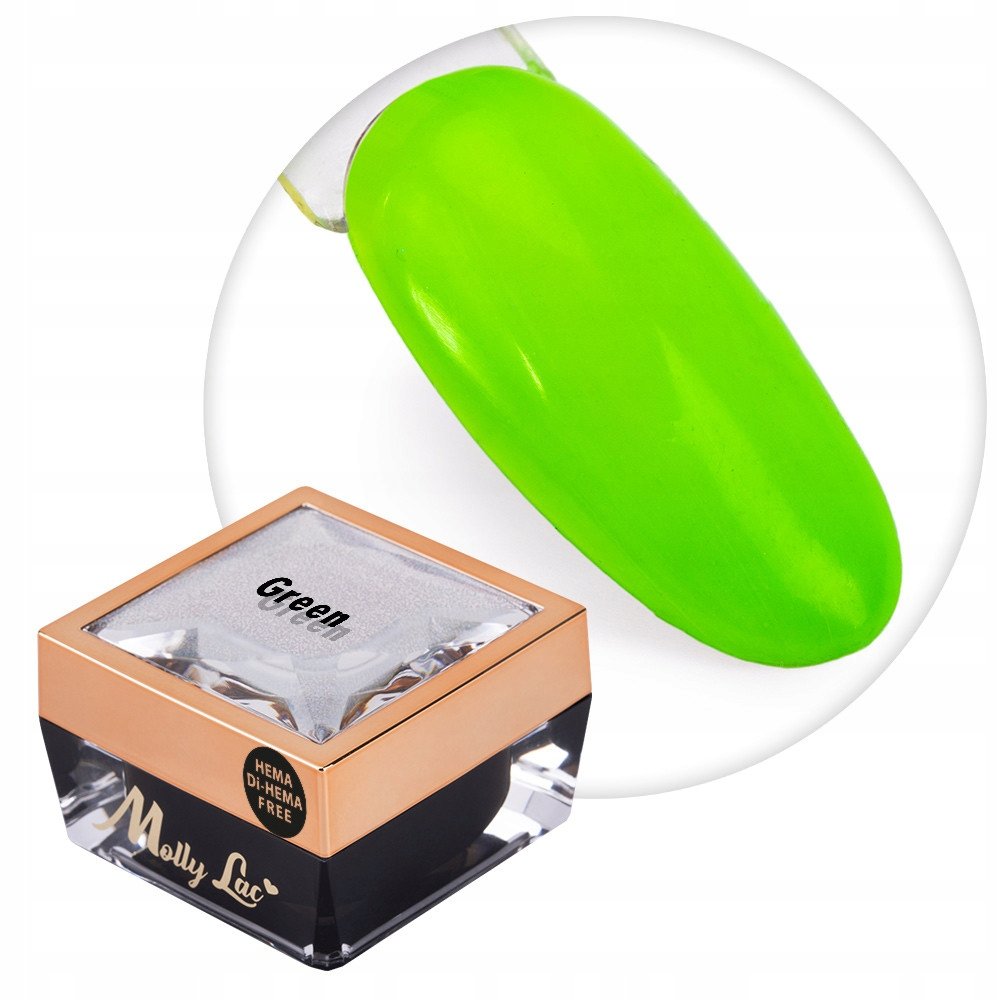Żel do zdobień paznokci OMBRE PAINT GEL ornamenty MollyLac GREEN #14