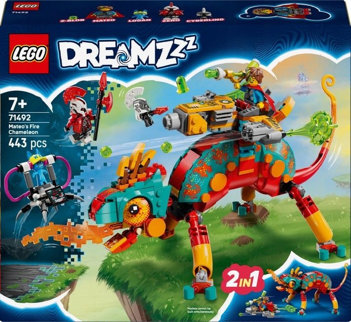 LEGO DREAMZzz - Mateo Ognisty Kameleon Smok ZESTAW LEGO PREZENT DLA CHŁOPCA DZIECI