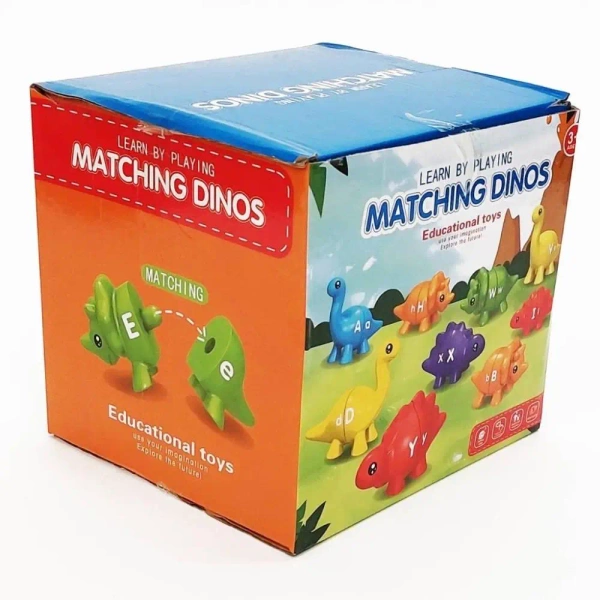 Gra Montessori: Dinozaury Literki 26el - Madej