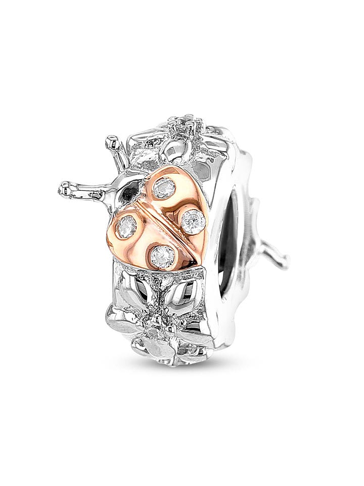 CHARM'S Pozłacany charms z cyrkoniami