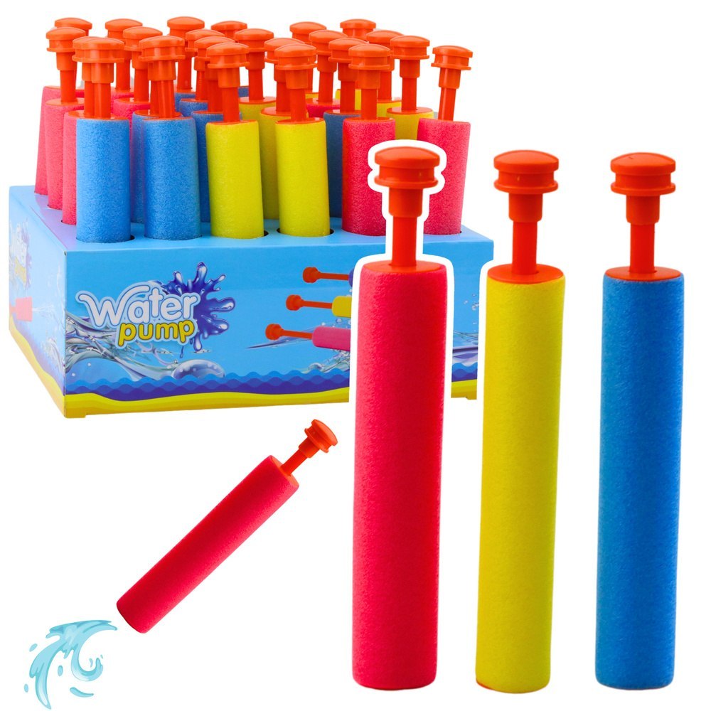 Mała Piankowa Broń Pistolet Na Wodę Pałka Strzykawka 20,5cm LEAN TOYS
