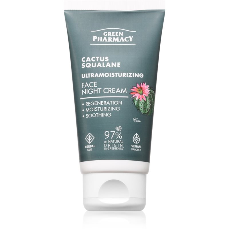 Green Pharmacy Cactus & Squalane Night Face Cream nawilżający krem na noc 50 ml
