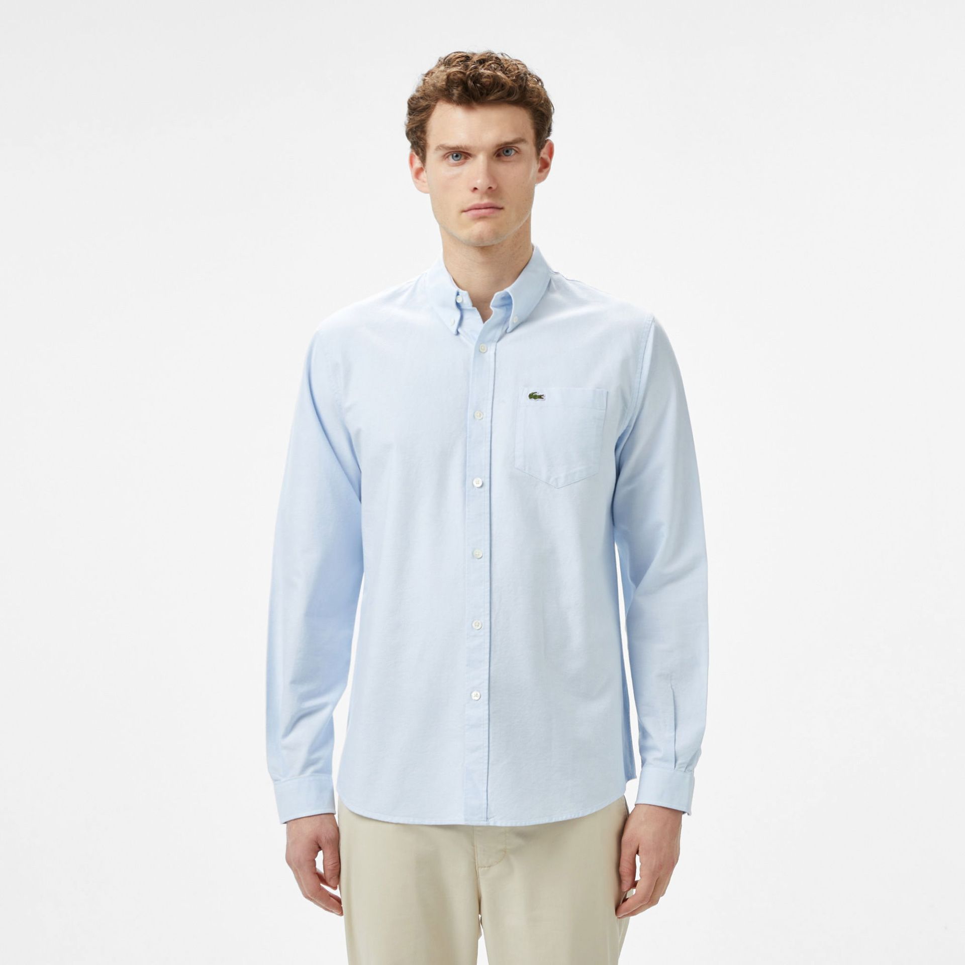 Lacoste Erkek Regular Fit Beyaz Gömlek