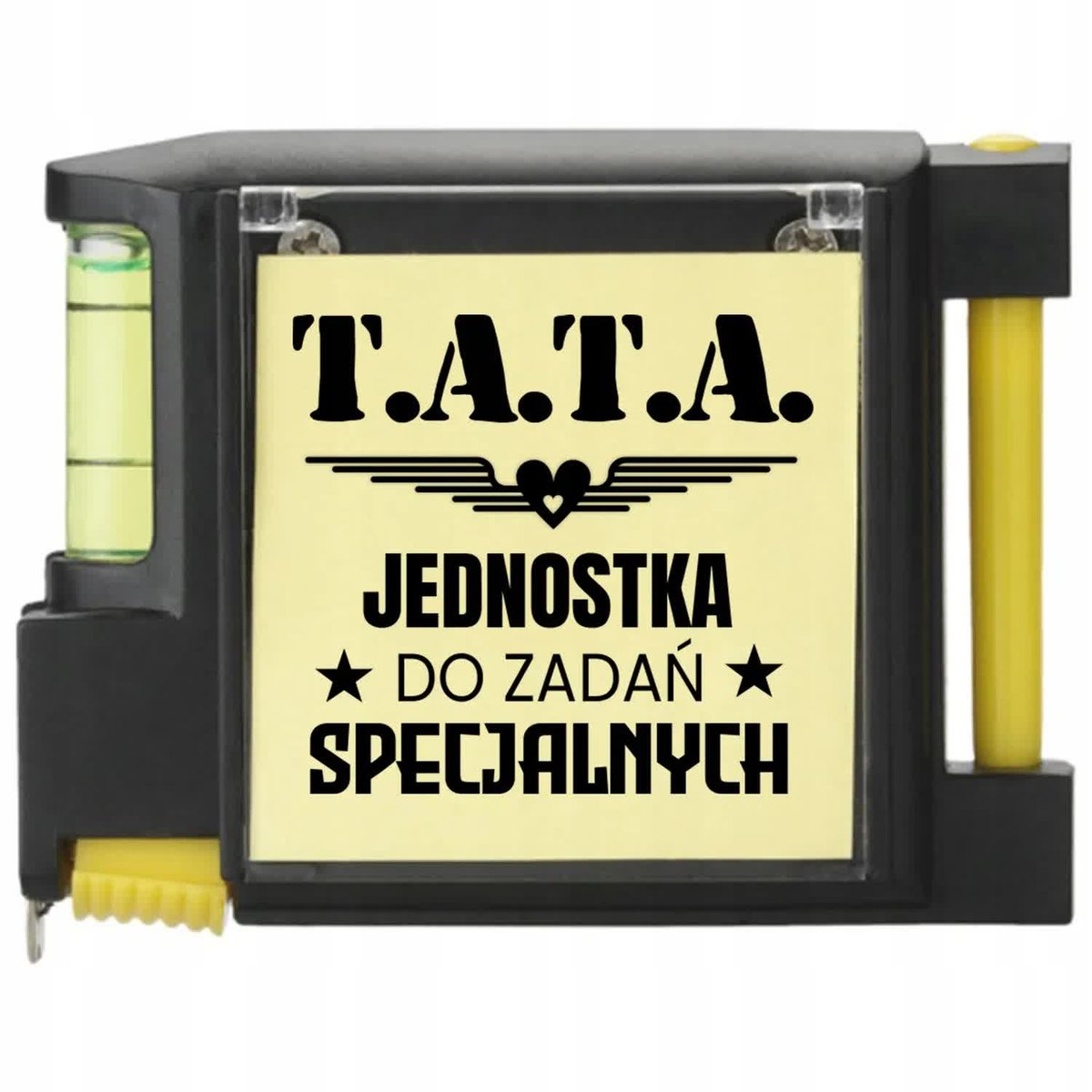 Miarka 2M TATA JEDNOSTKA DO ZADAŃ SPECJALNYCH Poziomica Notes Nadruk WZORY