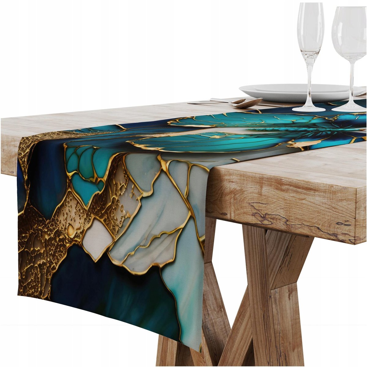 BIEŻNIK OBRUS NA STÓŁ MATOWY GŁADKI 40x140 182