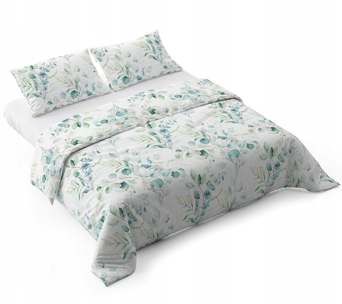 POŚCIEL KOMPLET POŚCIELI 160X200 CM POSZEWKI ZESTAW POLSKA WZÓR LIŚCIE 073