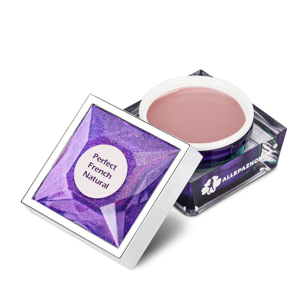 Żel budujący do paznokci samopoziomujący self leveling builder gel led/uv Perfect French Natural HEMA/Di-HEMA Free 15g