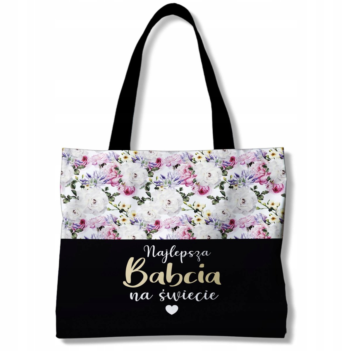TORBA SZOPERKA DUŻA NA ZAKUPY MOCNA DLA BABCI DZIEŃ BABCI PREZENT