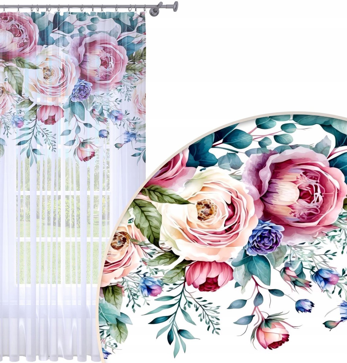 FIRANA GOTOWA 140x250 WOAL BARWIONA WZÓR NA ŻABKI 201