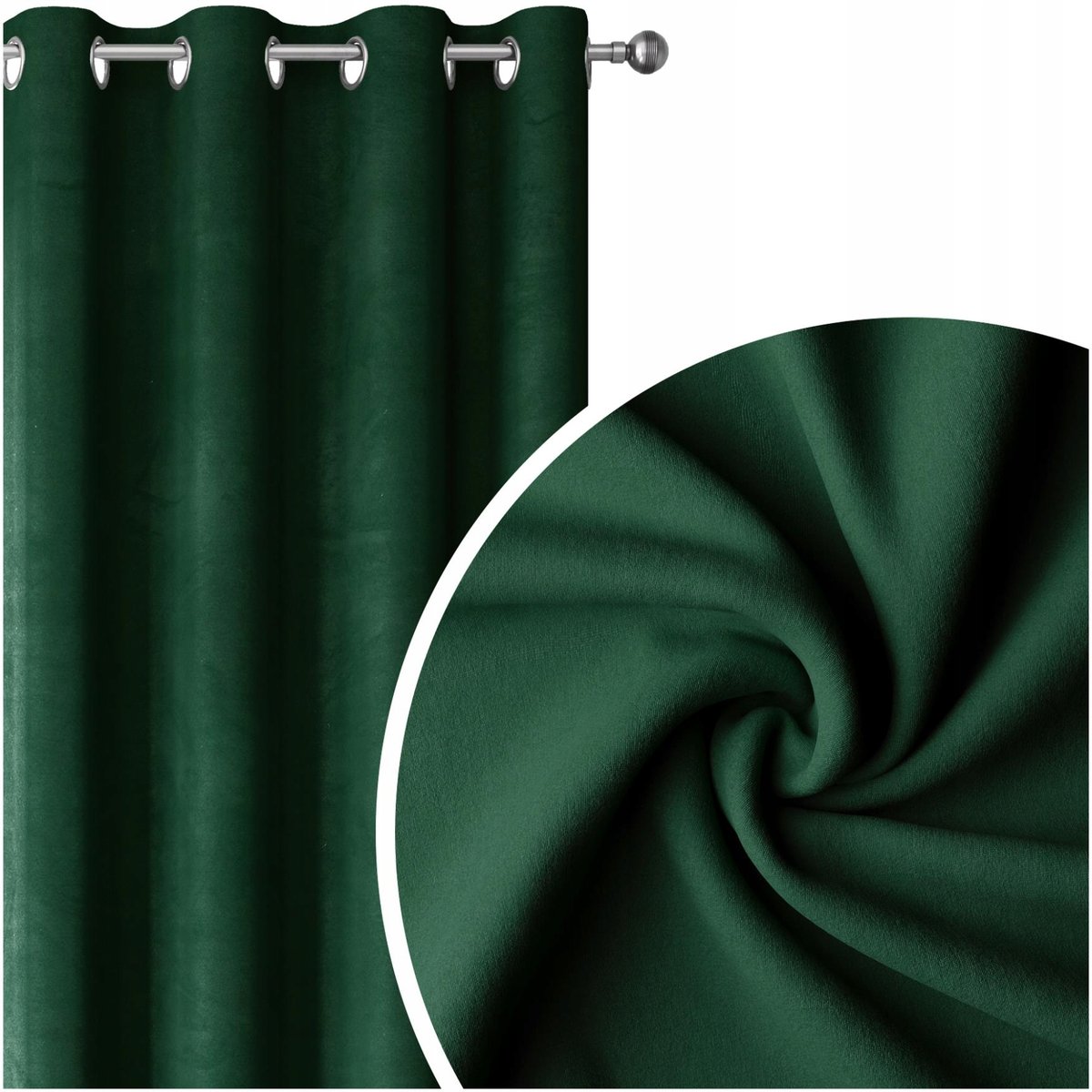 ZASŁONA ZACIEMNIAJĄCA WELUR VELVET 140X250 PRZELOTKI