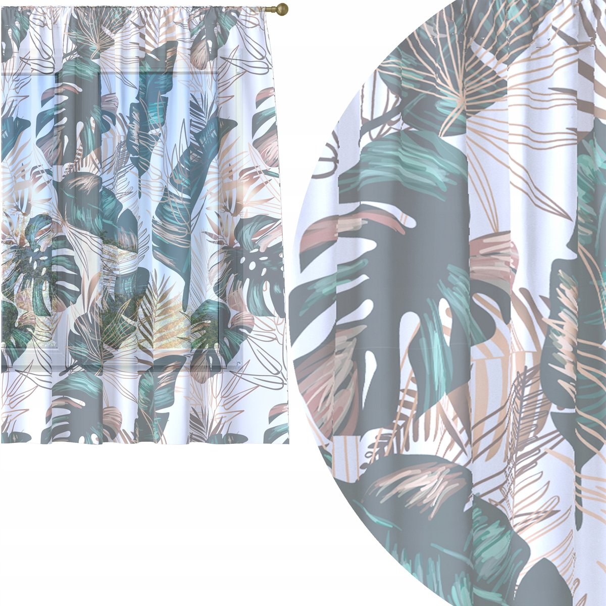 FIRANA GOTOWA 400x150 WOAL BARWIONA WZÓR NA ŻABKI 050