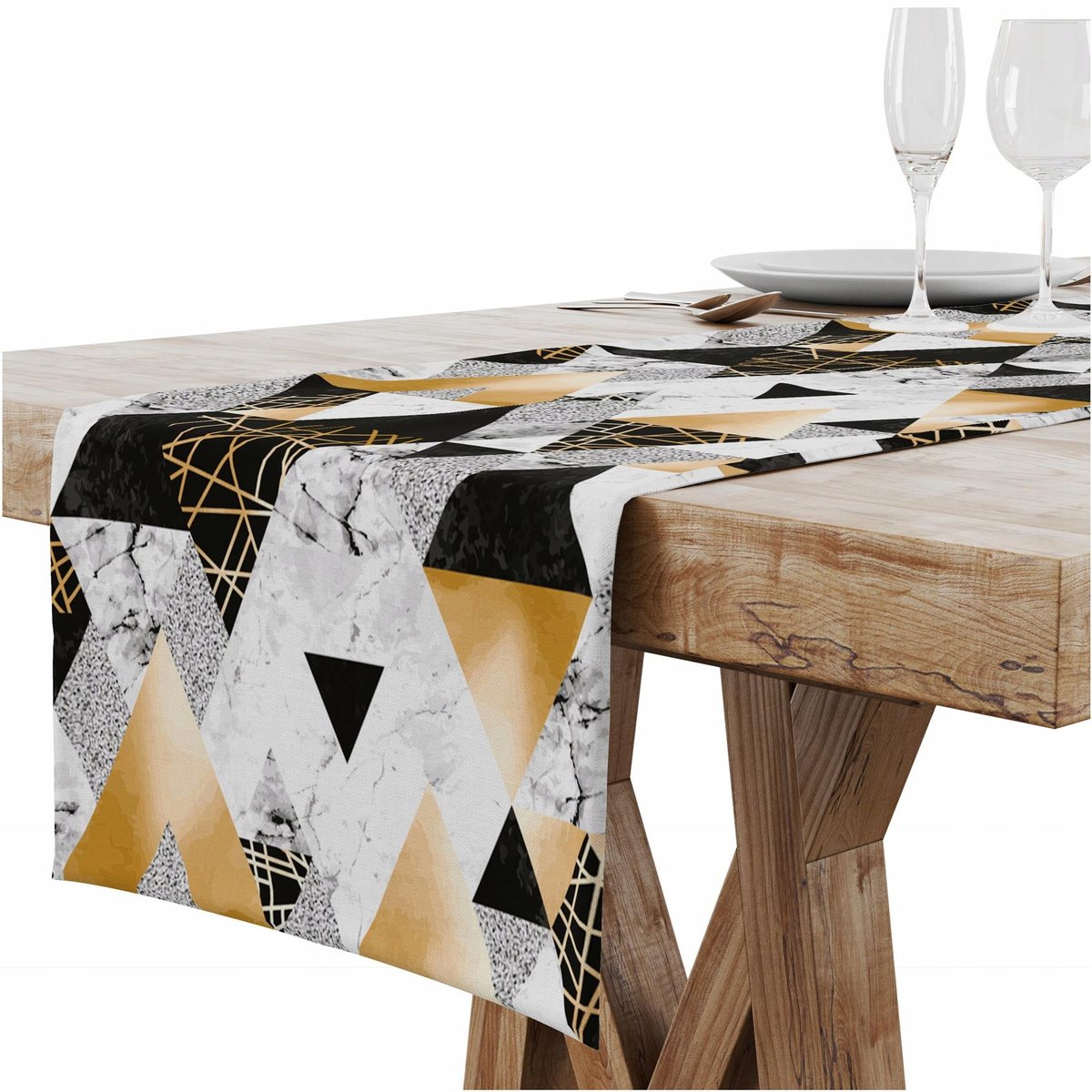 BIEŻNIK OBRUS NA STÓŁ MATOWY GŁADKI 40x180 097