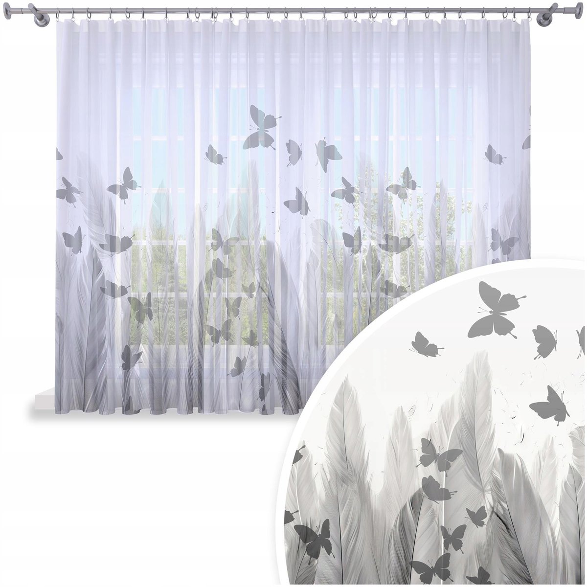 FIRANA GOTOWA 300x150 WOAL BARWIONA WZÓR NA ŻABKI 199