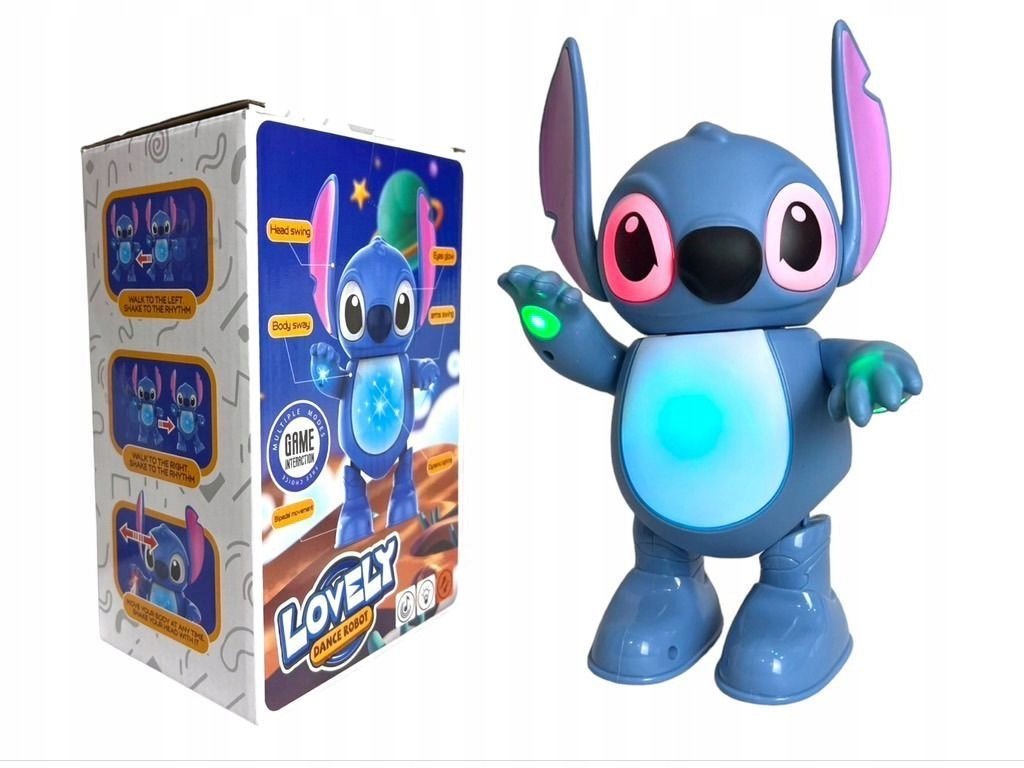 STITCH Dance Robot GRA ŚWIECI TAŃCZY